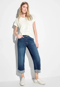 Ajour T-Shirt vanilla white