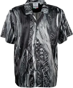 ALLOVERPRINT HEMD schwarz