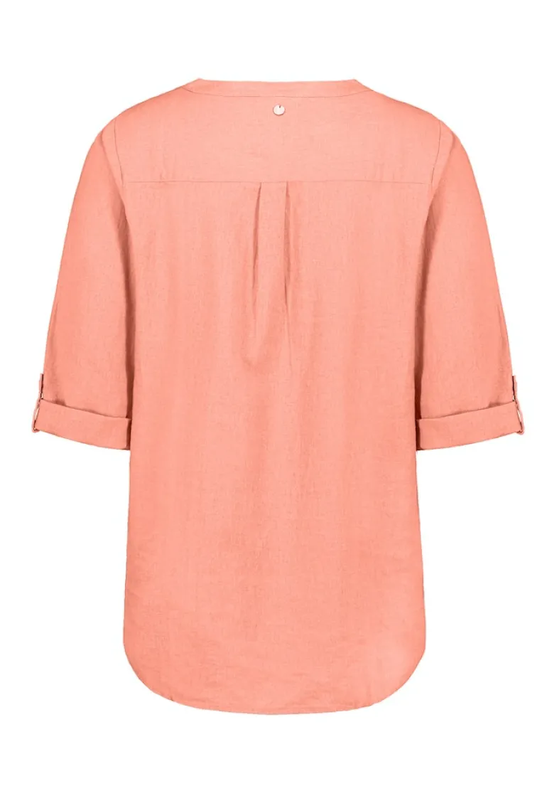 3/4 Arm Bluse shell pink coral
