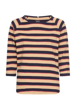 3/4-Arm T-Shirt mit Streifenmuster caramel stripes