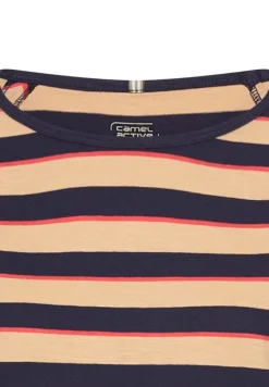 3/4-Arm T-Shirt mit Streifenmuster caramel stripes