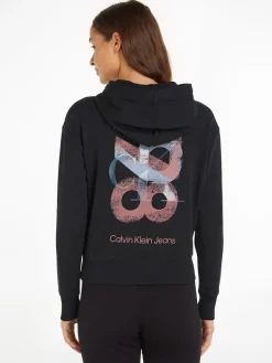 1978 ARTWORK OVERSIZED HOODIE ck black