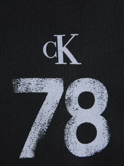 1978 ARTWORK OVERSIZED HOODIE ck black