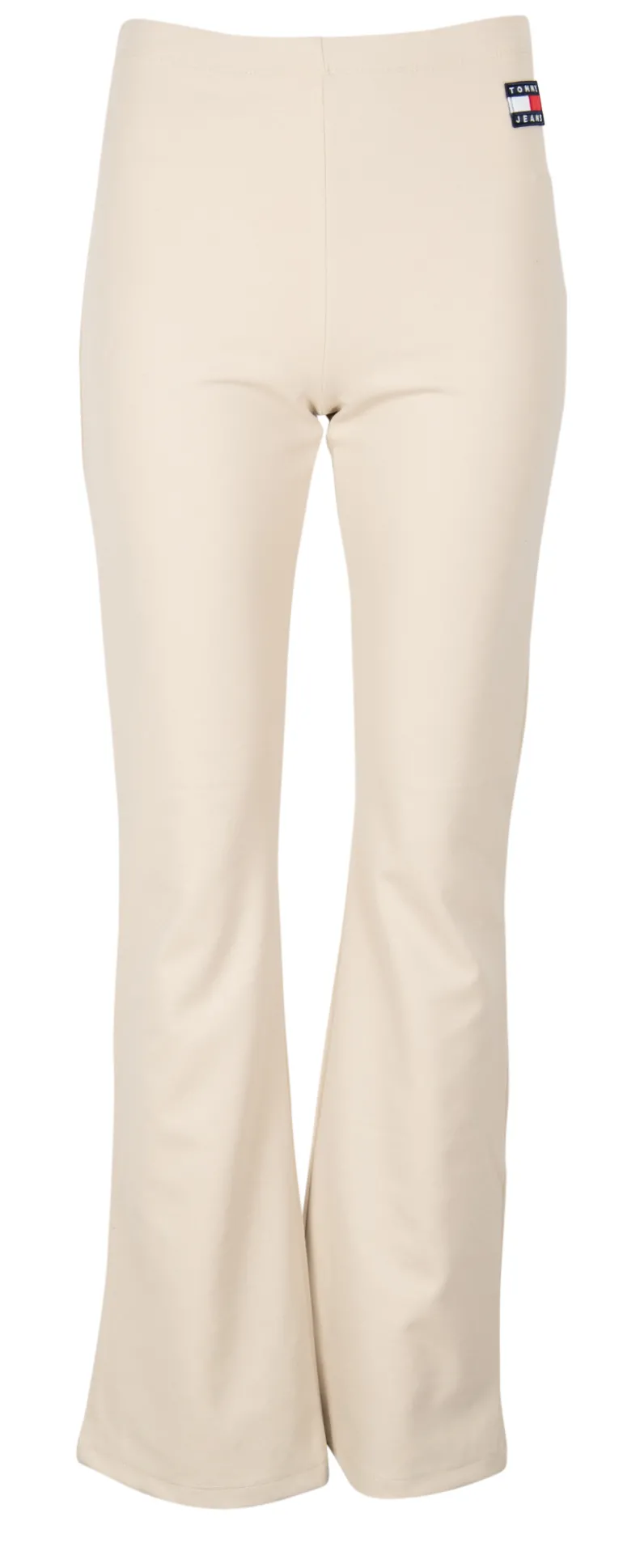 AUSGESTELLTE LEGGINGS MIT BADGE beige