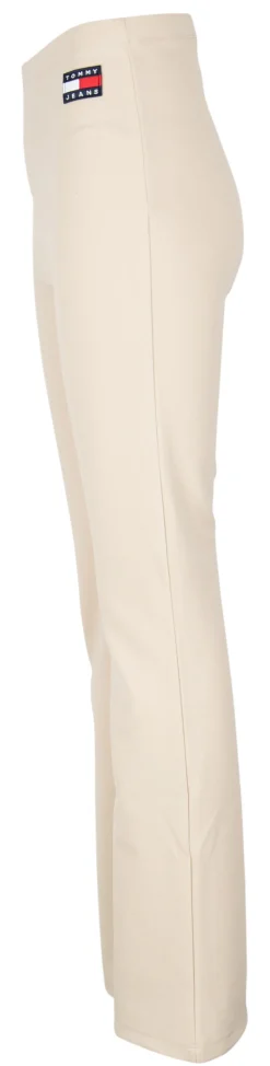 AUSGESTELLTE LEGGINGS MIT BADGE beige