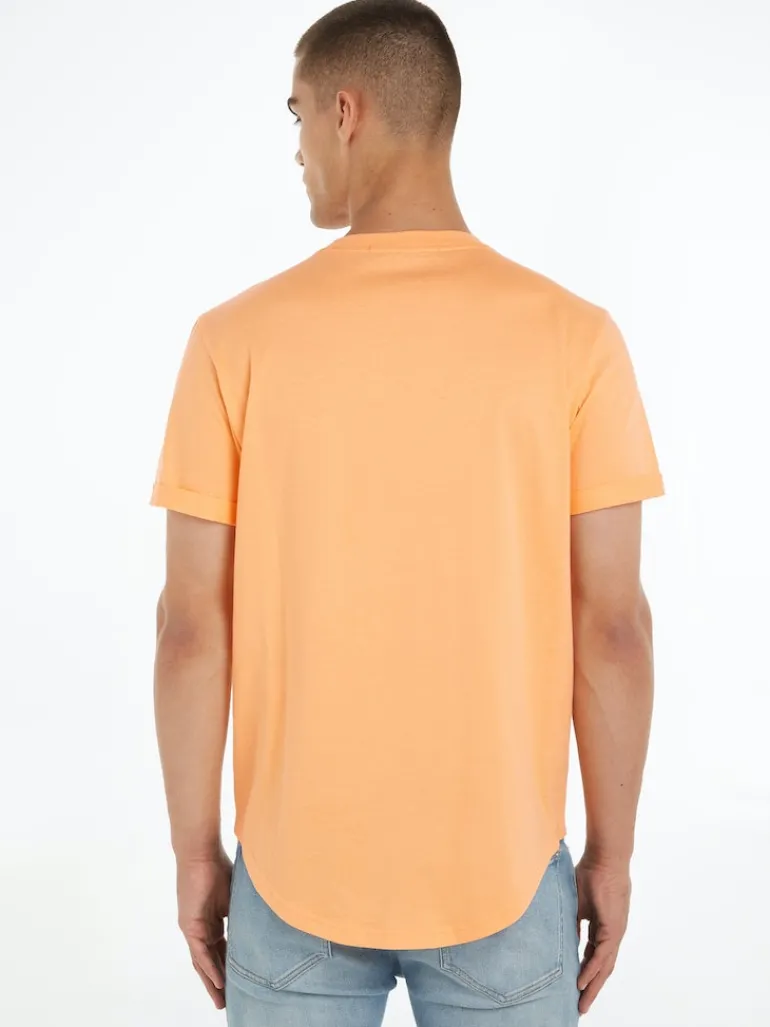 BADGE ROUND HEM TEE crushed orange