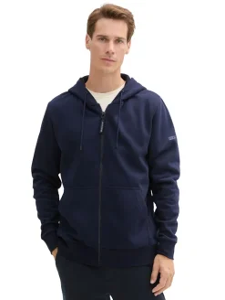 Basic Hoodie Sweatjacke sky captain blue