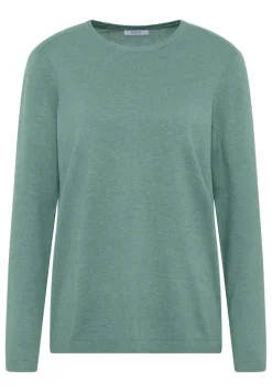 Basic Pullover jewel green melange