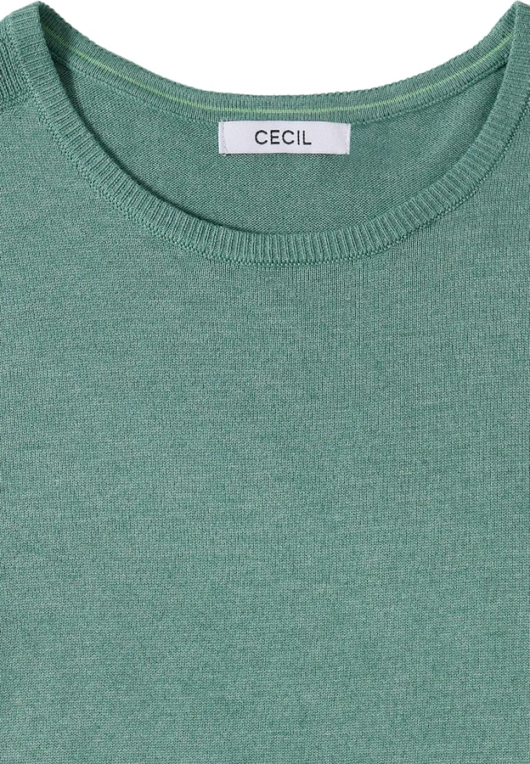 Basic Pullover jewel green melange