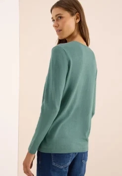 Basic Pullover jewel green melange