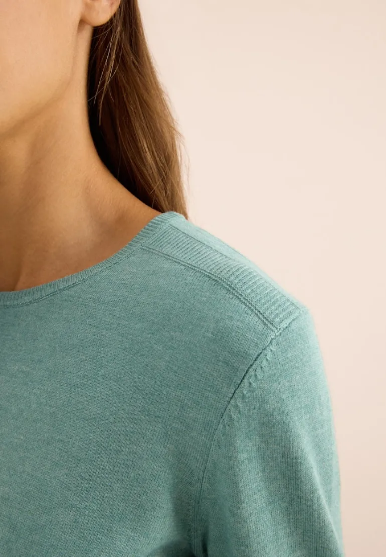 Basic Pullover jewel green melange