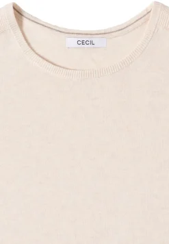 Basic Pullover oat milk beige melange