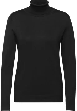 Basic Rollkragen-Pullover black