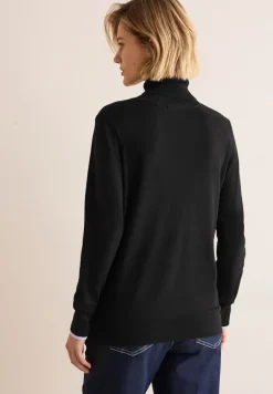 Basic Rollkragen-Pullover black