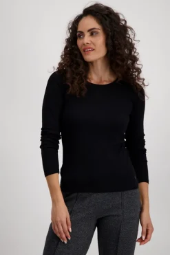 Basic-Shirt aus Pima-Baumwolle schwarz