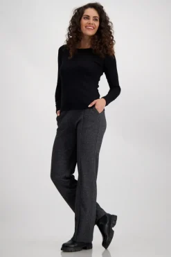 Basic-Shirt aus Pima-Baumwolle schwarz