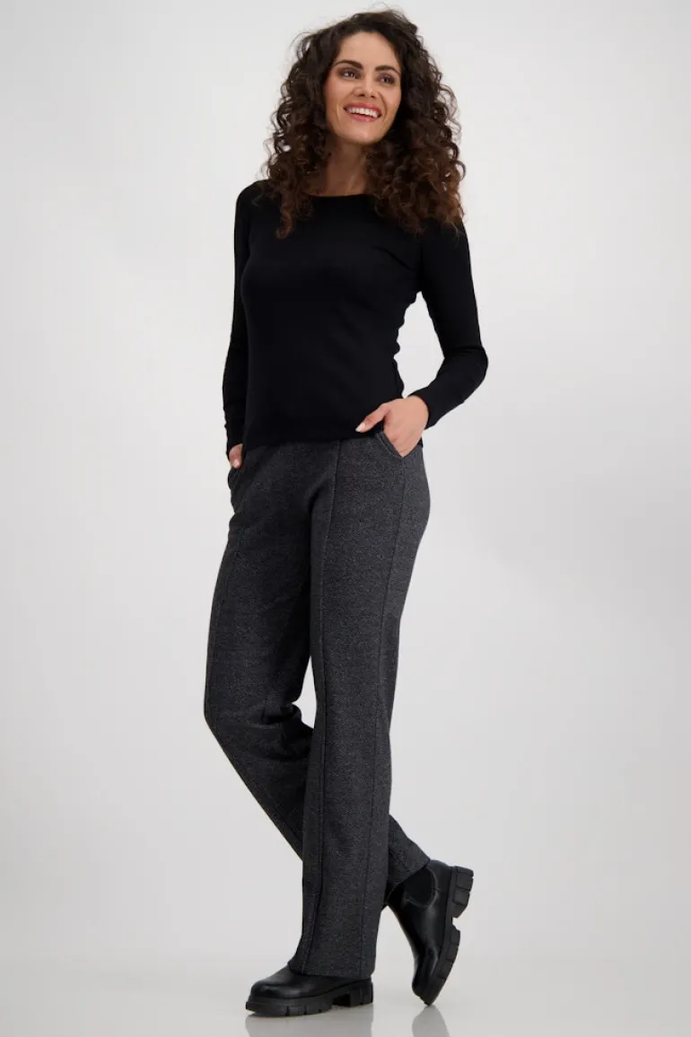 Basic-Shirt aus Pima-Baumwolle schwarz