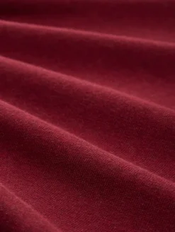 Basic Strickpullover aus Baumwolle dark samba red melange