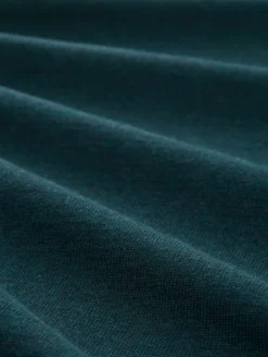 Basic Strickpullover aus Baumwolle sapphire green melange