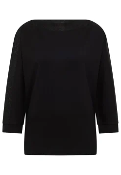 Batwing Shirt mit Tape black