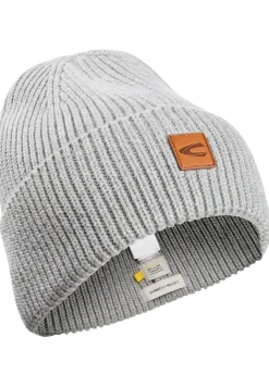 Beanie aus einem Baumwoll-Kaschmir-Mix stone gray