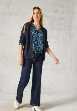 Bedruckte Bluse deep charcoal grey