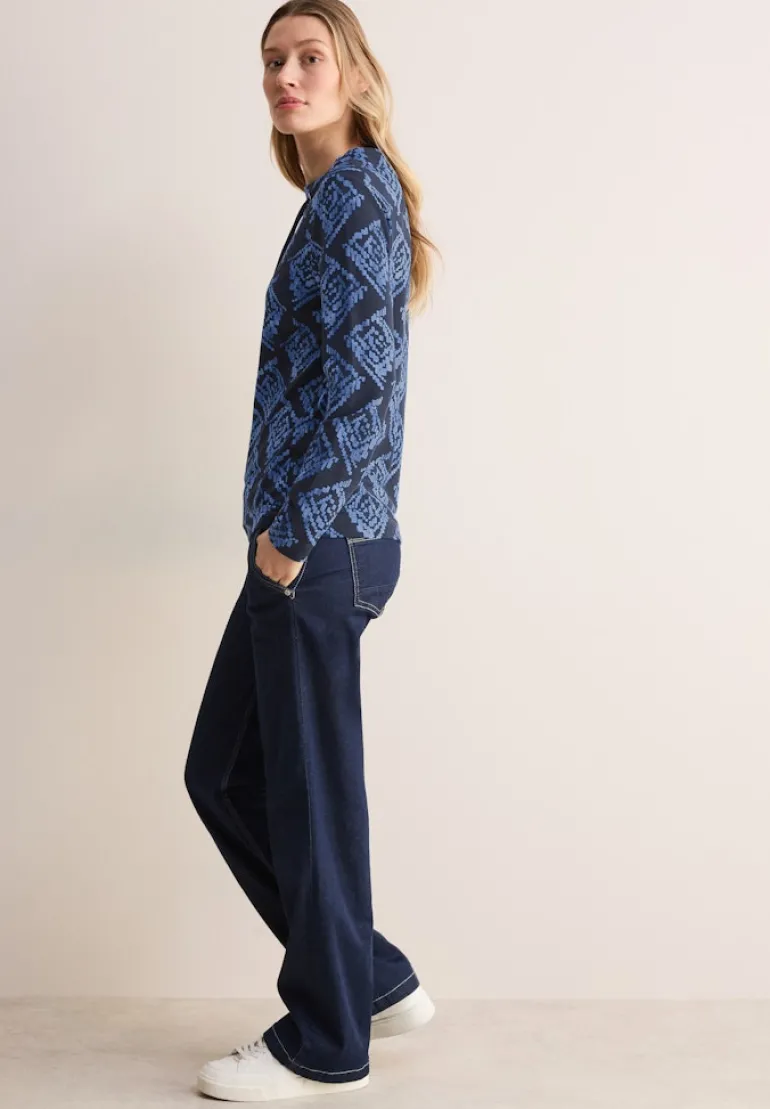 Bedrucktes Shirt universal blue