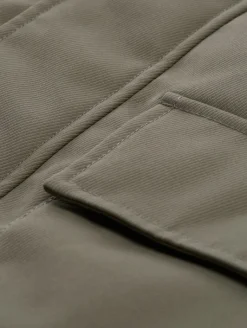 Übergangsjacke mit aufgesetzten Taschen smokey olive green