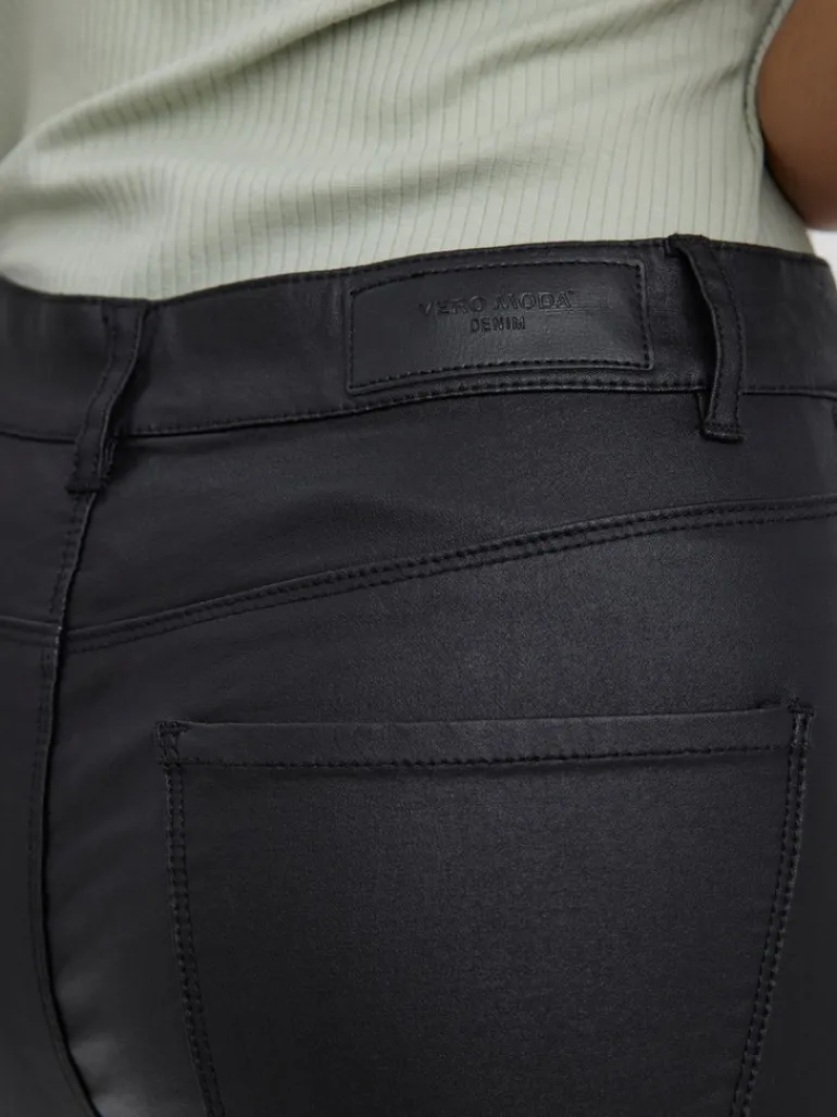 Beschichtete Hose black