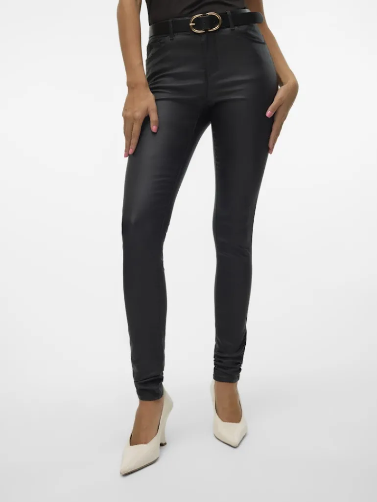 Beschichtete Hose black