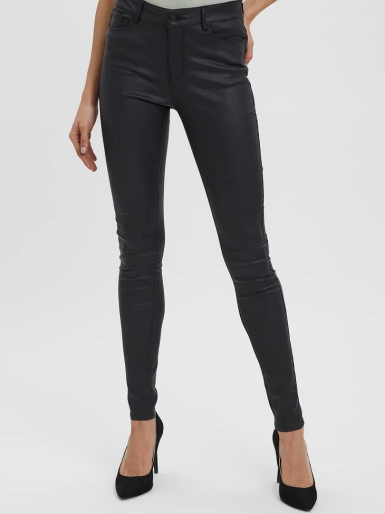 Beschichtete Hose black