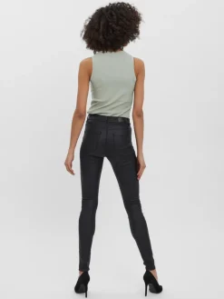 Beschichtete Hose black