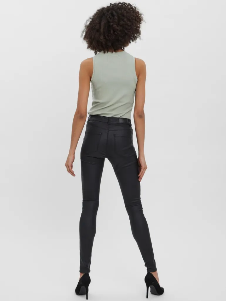 Beschichtete Hose black