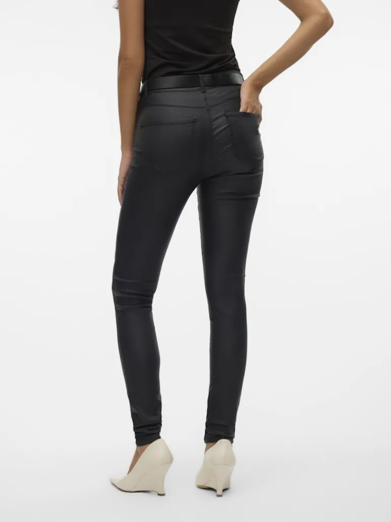 Beschichtete Hose black