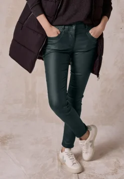 Beschichtete Hose fir green