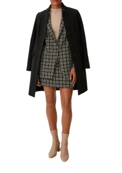 Blazer aus Multicolor-Tweed schwarz
