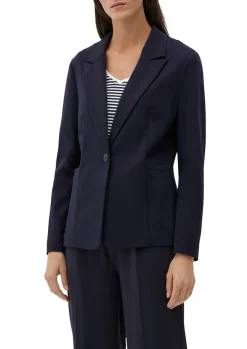 Blazer aus Viskosemix blau
