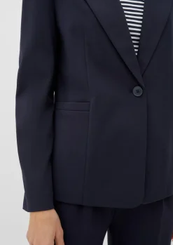 Blazer aus Viskosemix blau