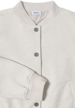 Blouson in Wolloptik light greige melange