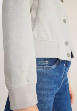 Blouson in Wolloptik light greige melange