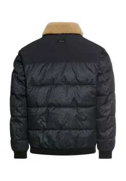 Blouson mit abnehmbarem Kragen dark navy melange