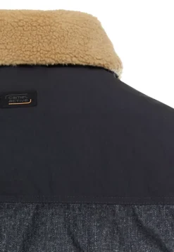 Blouson mit abnehmbarem Kragen dark navy melange