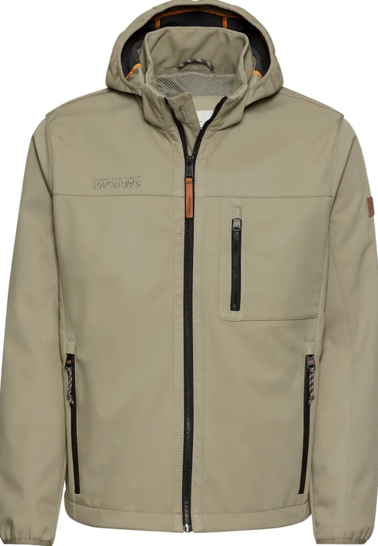 Blouson mit abnehmbarer Kapuze khaki