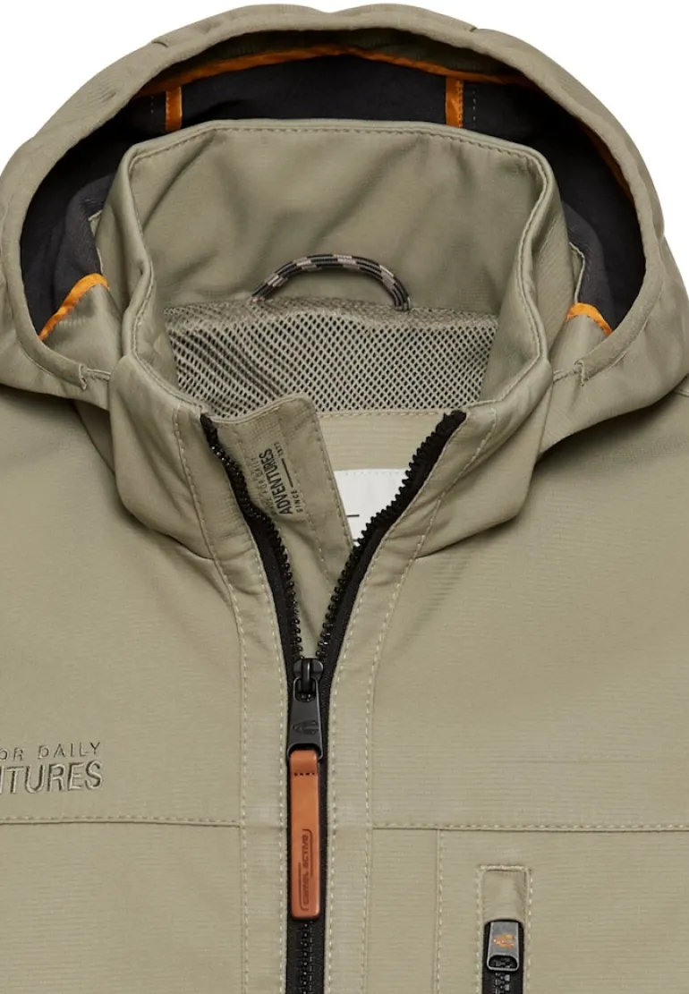 Blouson mit abnehmbarer Kapuze khaki