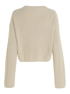 BLOWN UP CK LOOSE SWEATER classic beige