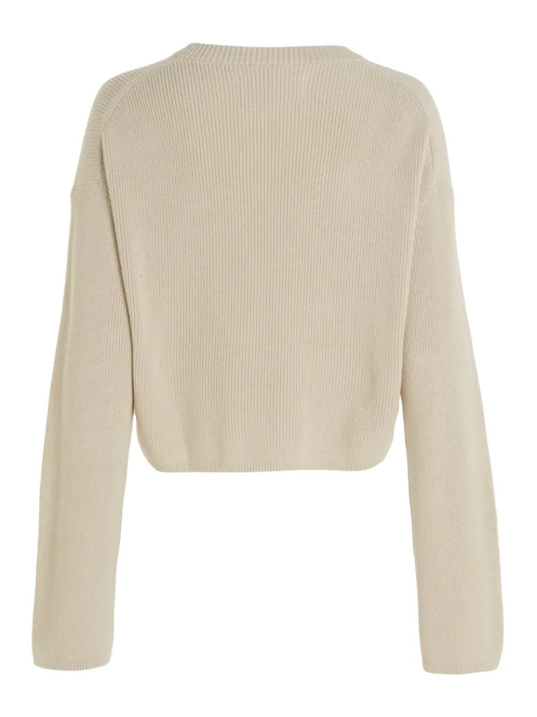 BLOWN UP CK LOOSE SWEATER classic beige