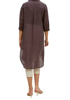 Bluse aus Lyocell-Mix braun