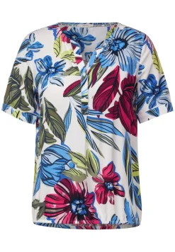 Bluse mit Blumenprint vanilla white