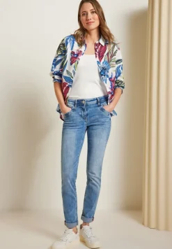 Bluse mit Blumenprint vanilla white