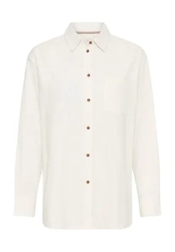 Bluse mit Brusttasche milk white